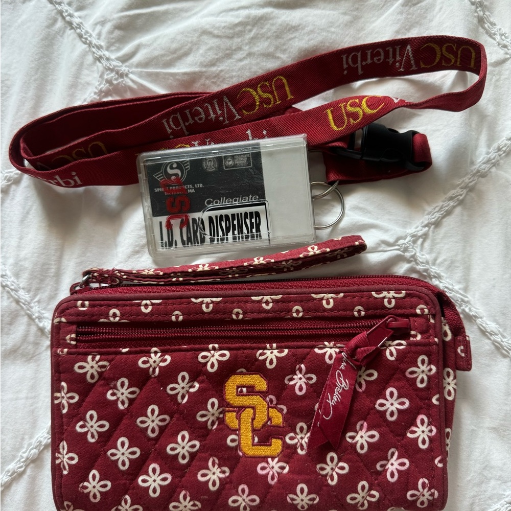 USC Vera Bradley Wristlet and ID Holder